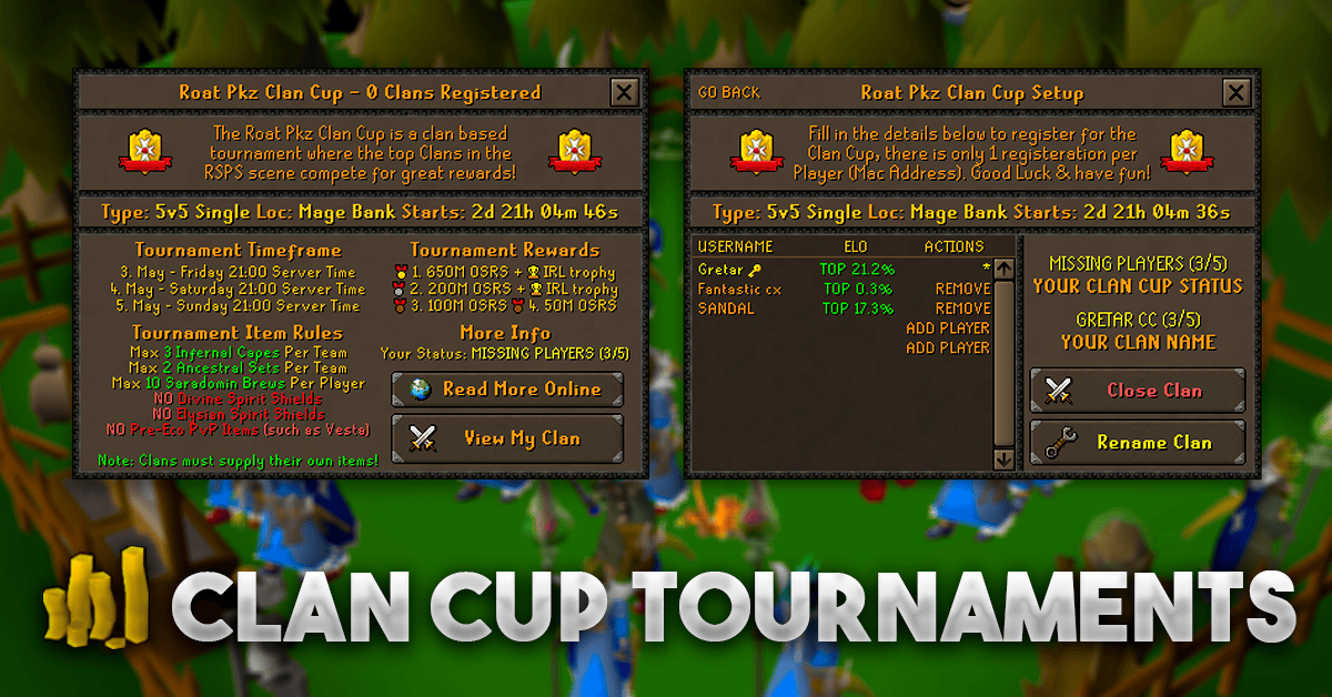 ❤️ ROAT PKZ ✅ PVP ✅ GAMBLING ✅ OSRS
